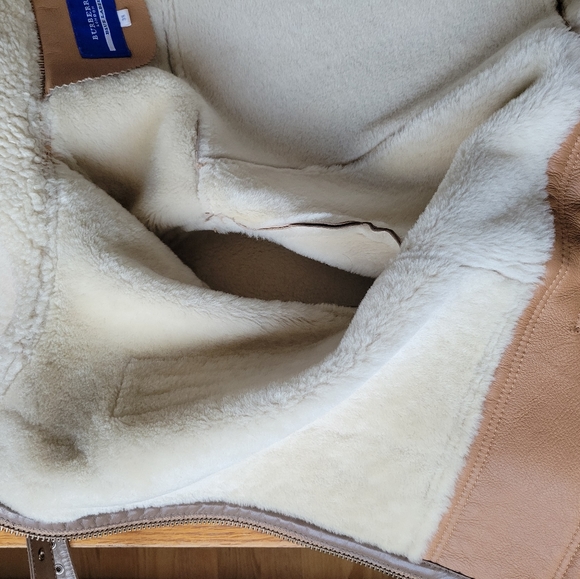 Burberry Blue Label Shearling Aviator Jacket - Picture 14 of 16